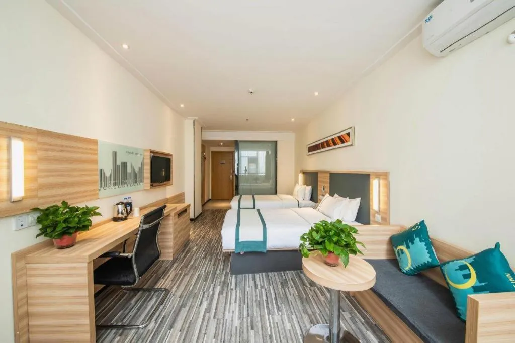 Bed in City Comfort Inn Zhengzhou Railway Station Erqi Square