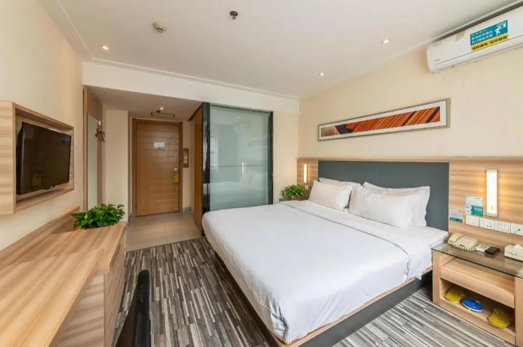 Bed in City Comfort Inn Zhengzhou Railway Station Erqi Square