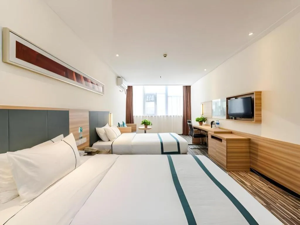 Bed in City Comfort Inn Zhengzhou Railway Station Erqi Square