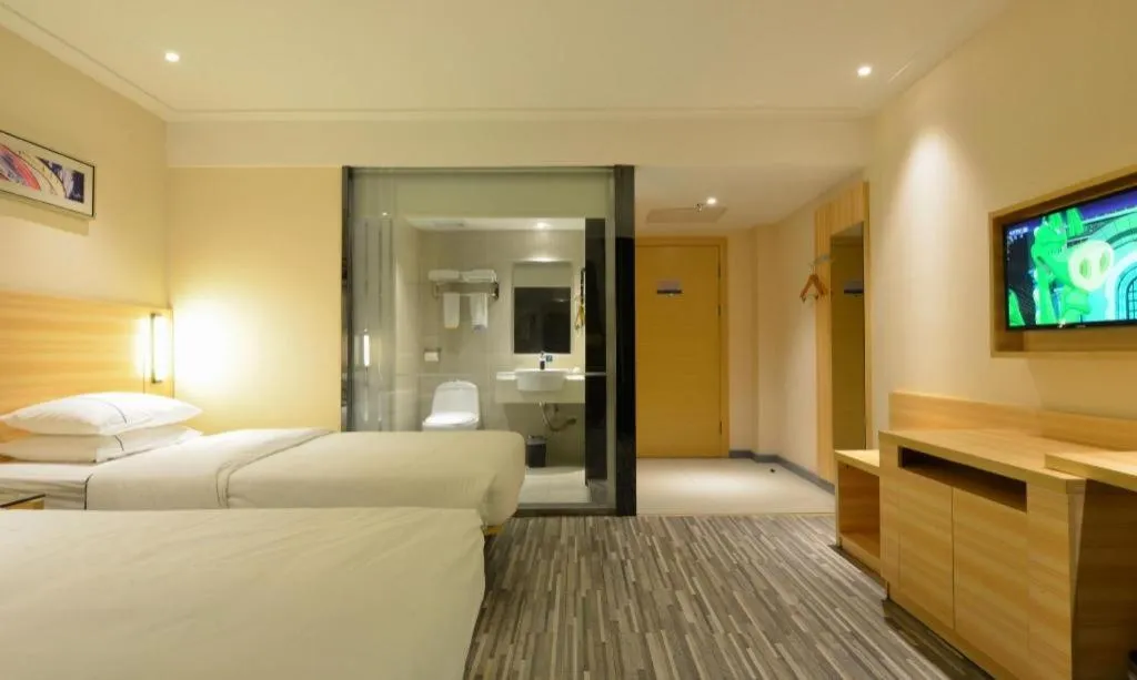 Bed in City Comfort Inn Zhengzhou Railway Station Erqi Square