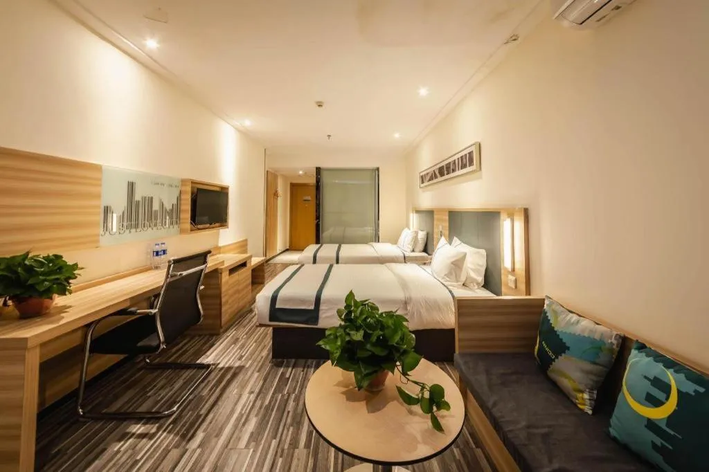 Bed in City Comfort Inn Zhengzhou Railway Station Erqi Square