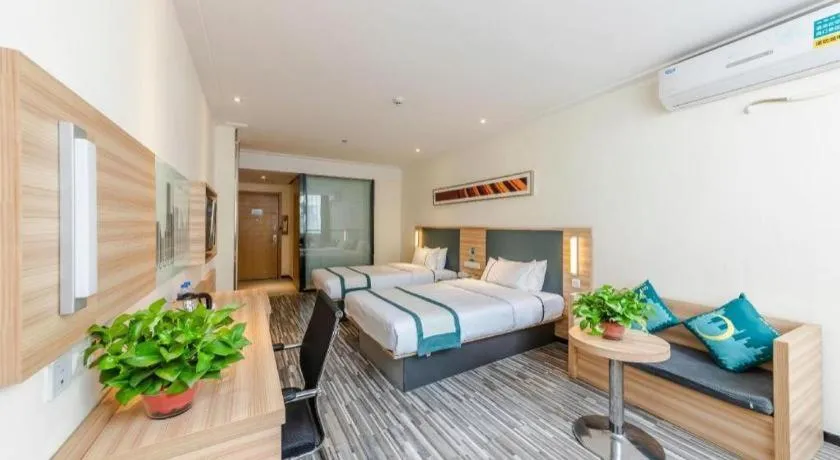 Bed in City Comfort Inn Zhengzhou Railway Station Erqi Square