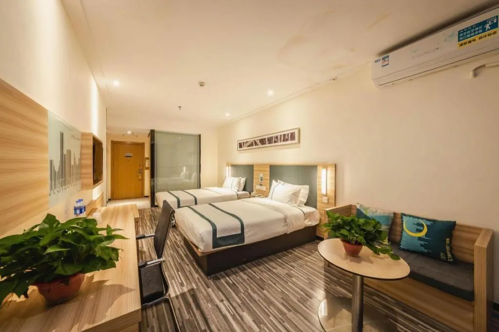 Bed in City Comfort Inn Zhengzhou Railway Station Erqi Square