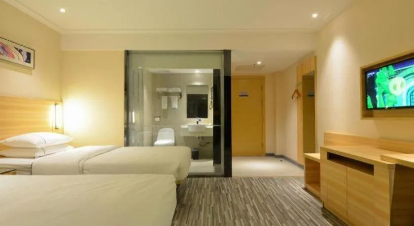 Bed in City Comfort Inn Zhengzhou Railway Station Erqi Square