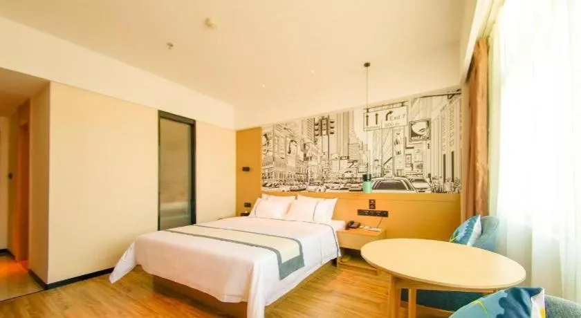 Bed in City Comfort Inn Haikou Zhongjie Road Walking Street