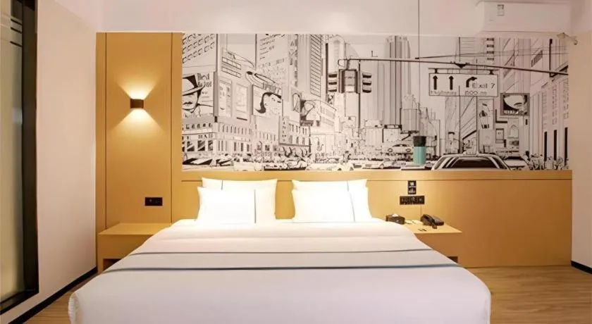 Bed in City Comfort Inn Haikou Zhongjie Road Walking Street