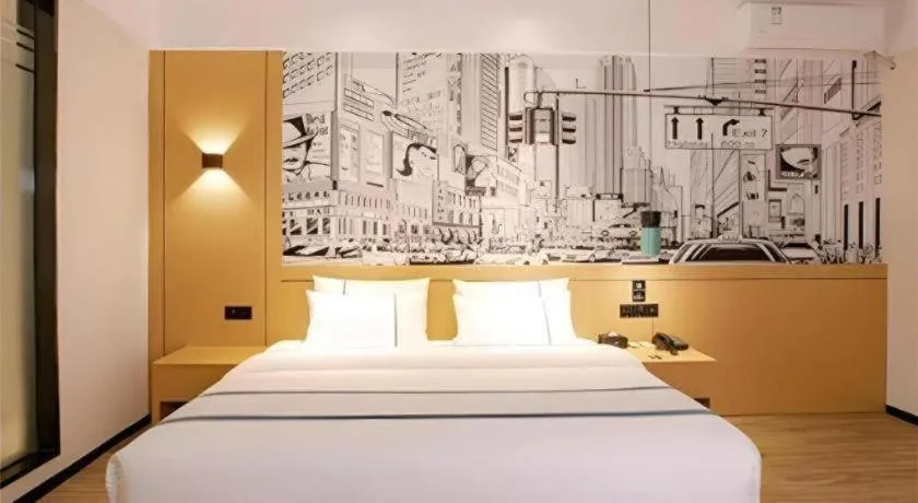 Bed in City Comfort Inn Haikou Zhongjie Road Walking Street