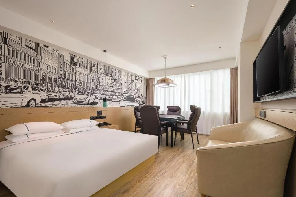 Bed in City Comfort Inn Haikou Zhongjie Road Walking Street