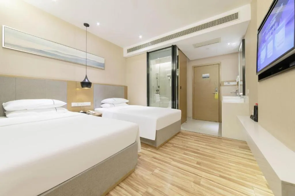 Bed in City Comfort Inn Wuhan Central China Normal University Dahuquan Metro Station