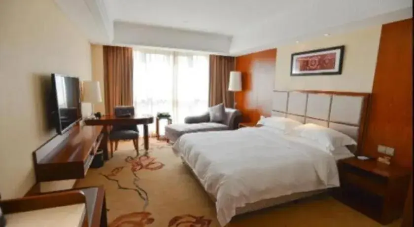 Bed in Ramada by Wyndham Wuhan Dongxihu Bed in Ramada by Wyndham Wuhan Dongxihu