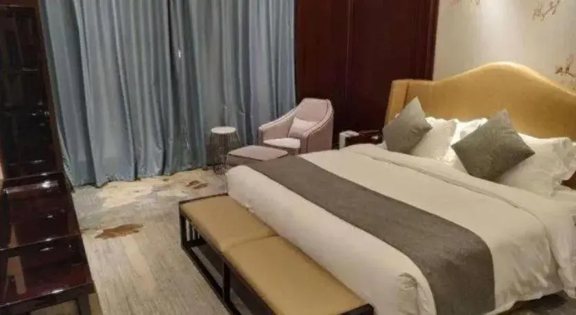 Bed in Ramada by Wyndham Wuhan Dongxihu Bed in Ramada by Wyndham Wuhan Dongxihu