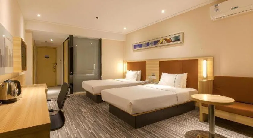 Bed in City Comfort Inn Wuhan Wangjiawan Sixin Avenue Metro Station