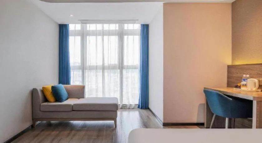 Bed in 7 Days Premium Hotel Chongqing Jiangbei International Airport Terminal 3