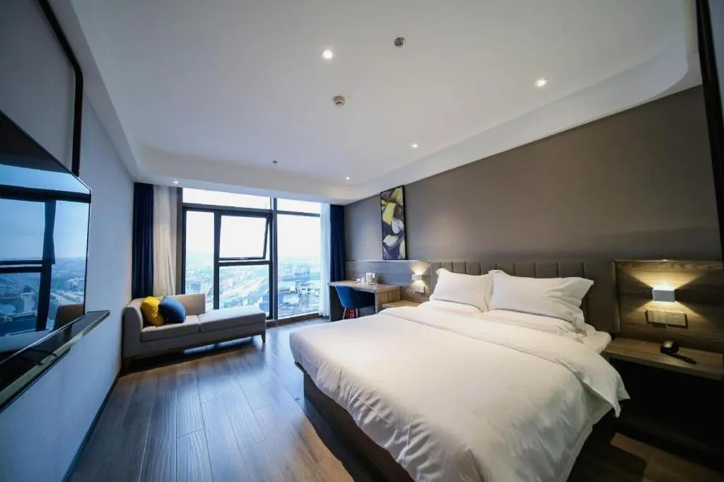 Bed in 7 Days Premium Hotel Chongqing Jiangbei International Airport Terminal 3