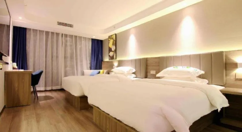Bed in 7 Days Premium Hotel Chongqing Jiangbei International Airport Terminal 3