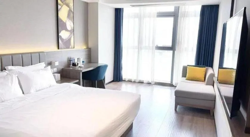 Bed in 7 Days Premium Hotel Chongqing Jiangbei International Airport Terminal 3