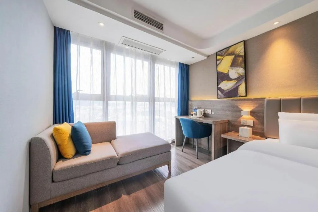 Bed in 7 Days Premium Hotel Chongqing Jiangbei International Airport Terminal 3