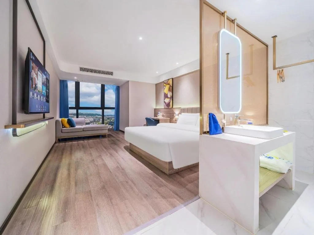 Bed in 7 Days Premium Hotel Chongqing Jiangbei International Airport Terminal 3