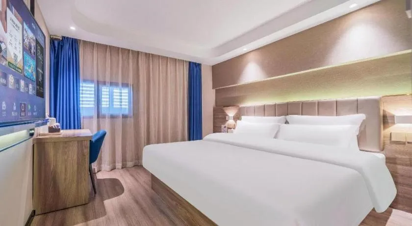 Bed in 7 Days Premium Hotel Chongqing Jiangbei International Airport Terminal 3