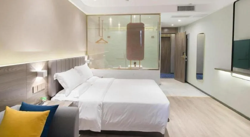 Bed in 7 Days Premium Hotel Chongqing Jiangbei International Airport Terminal 3