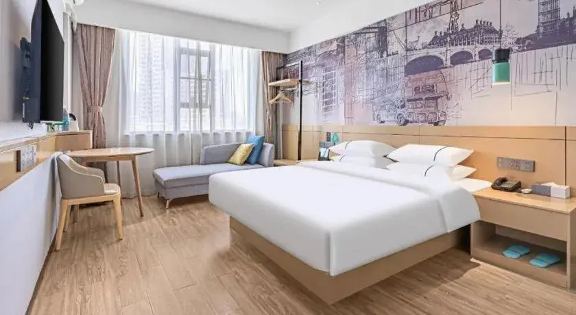 Bed in City Comfort Inn Kunming Xi'an Kang Road Bed in City Comfort Inn Kunming Xi'an Kang Road