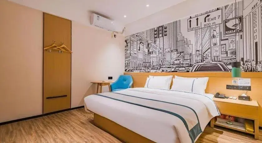 Bed in City Comfort Inn Kunming Xi'an Kang Road Bed in City Comfort Inn Kunming Xi'an Kang Road