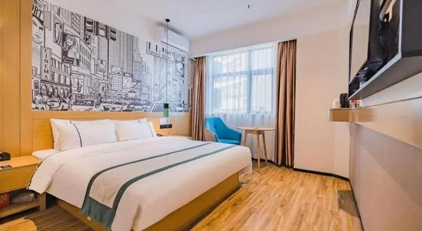 Bed in City Comfort Inn Kunming Xi'an Kang Road Bed in City Comfort Inn Kunming Xi'an Kang Road