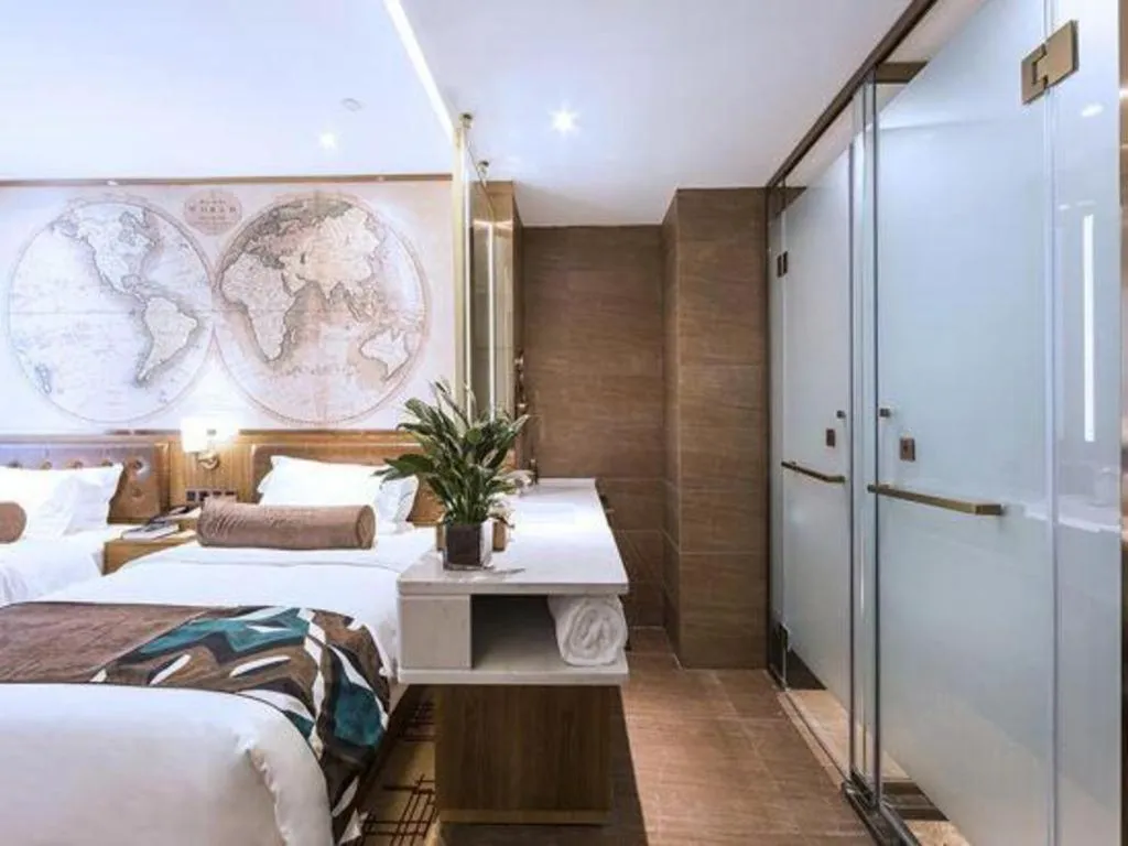 Bed in James Joyce Coffetel Zhengzhou Beilong Wetland Park