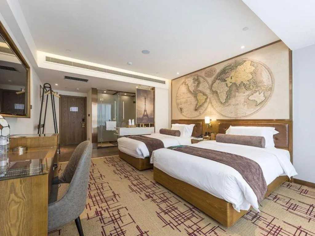 Bed in James Joyce Coffetel Zhengzhou Beilong Wetland Park