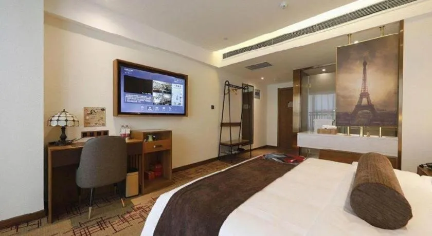 Bed in James Joyce Coffetel Zhengzhou Beilong Wetland Park