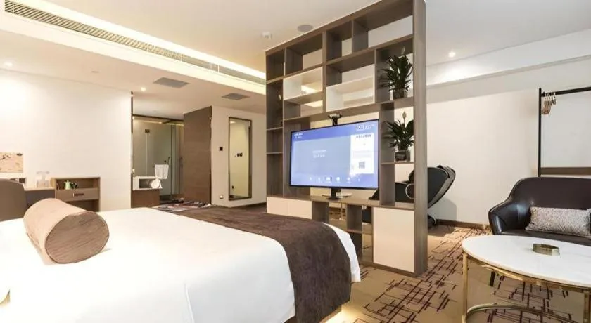Bed in James Joyce Coffetel Zhengzhou Beilong Wetland Park