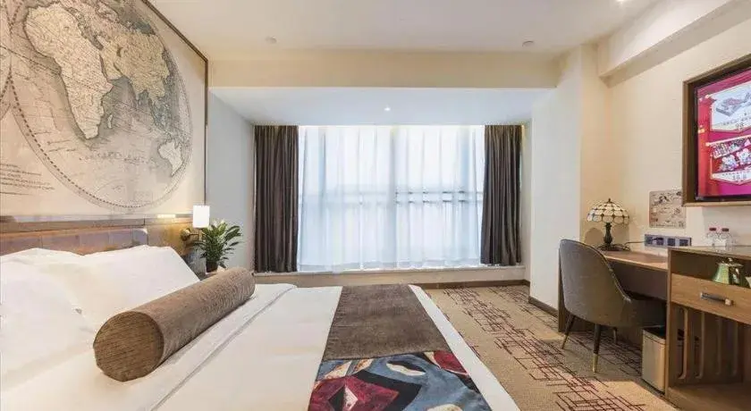 Bed in James Joyce Coffetel Zhengzhou Beilong Wetland Park Bed in James Joyce Coffetel Zhengzhou Beilong Wetland Park