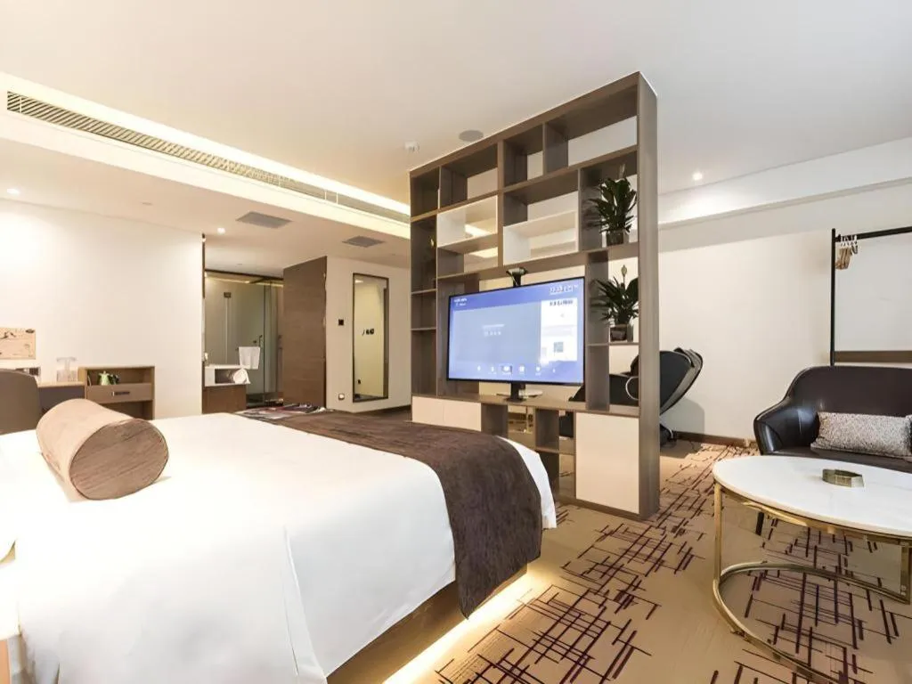 Bed in James Joyce Coffetel Zhengzhou Beilong Wetland Park