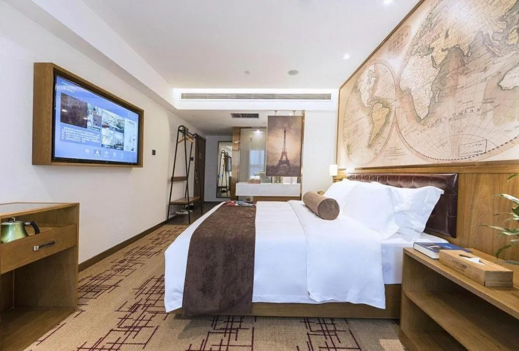 Bed in James Joyce Coffetel Zhengzhou Beilong Wetland Park
