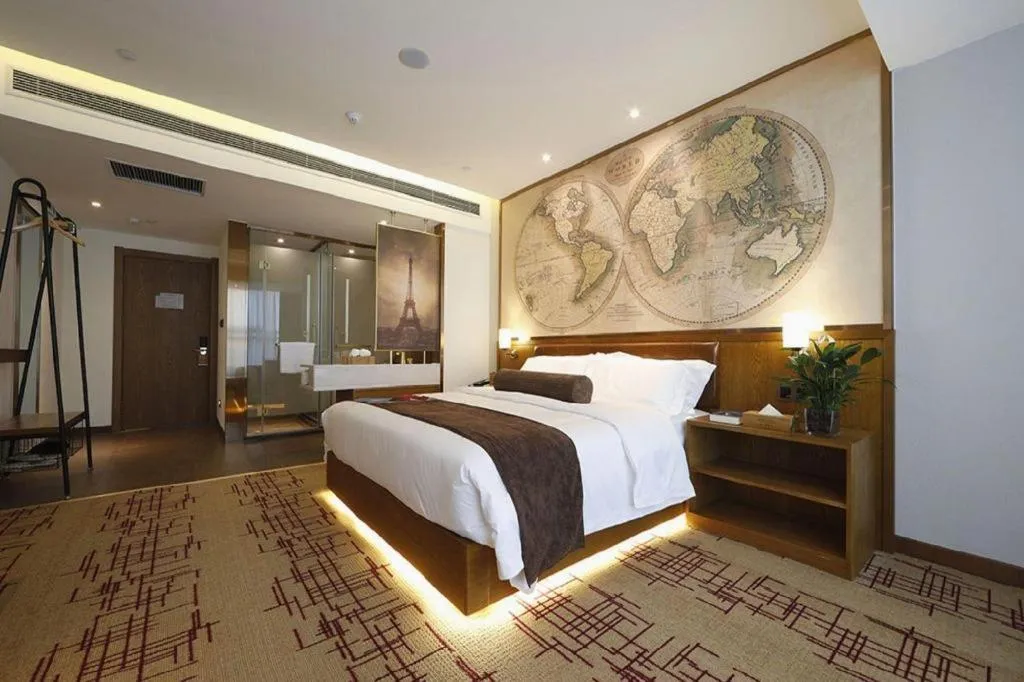Bed in James Joyce Coffetel Zhengzhou Beilong Wetland Park