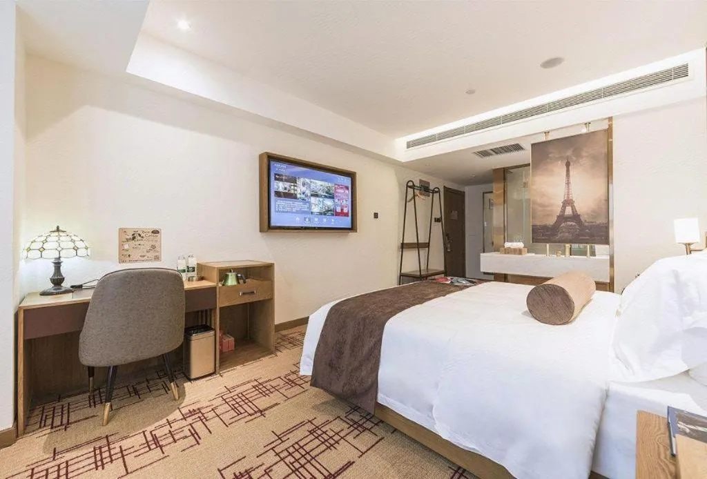 Bed in James Joyce Coffetel Zhengzhou Beilong Wetland Park