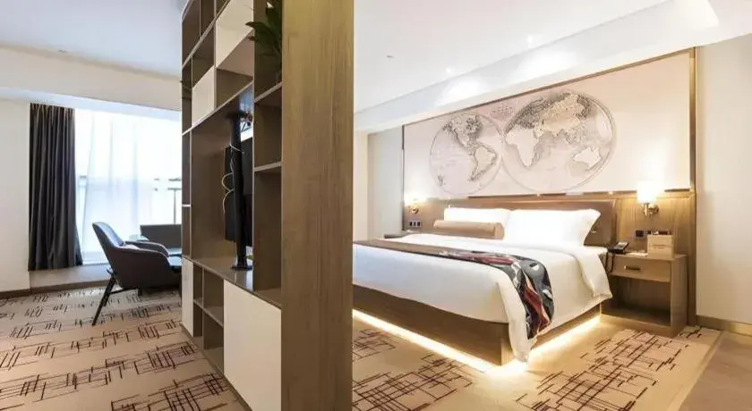 Bed in James Joyce Coffetel Zhengzhou Beilong Wetland Park Bed in James Joyce Coffetel Zhengzhou Beilong Wetland Park