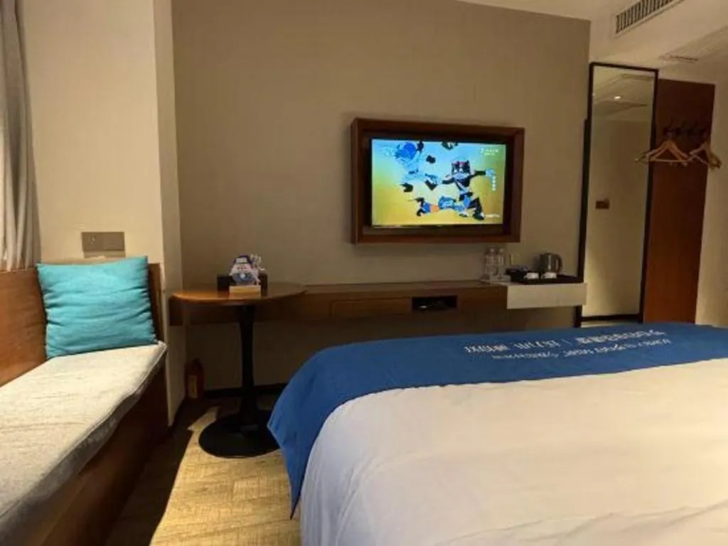 Bed in Borrman Hotel Guangzhou Southern Hospital Meihuayuan Metro Station