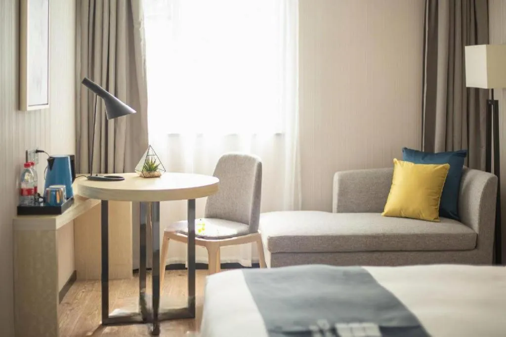 Bed in Echarm Hotel Shenzhen World Exhibition and Convention Center