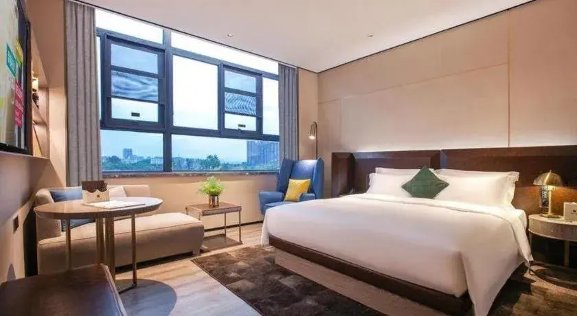Bed in Echarm Plus Hotel Wuhan Wenhua Boulevard Dahualing Subway Statiom Bed in Echarm Plus Hotel Wuhan Wenhua Boulevard Dahualing Subway Statiom