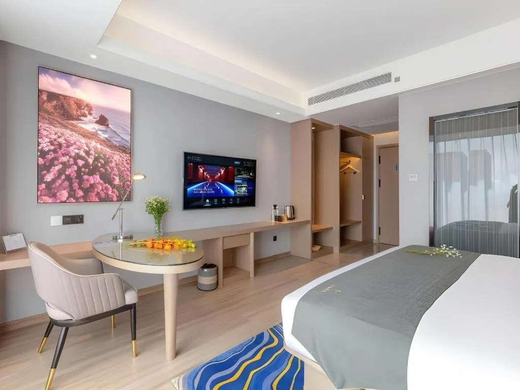 Bed in Gya Hotel Kunming Zijin Center Xiaodongcun Metro Station