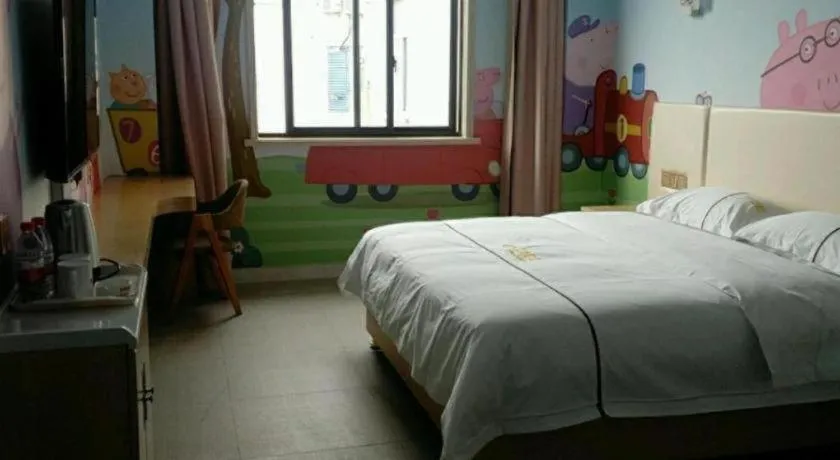 Bed in Shell Hotel Jiangsu Kunshan Lujia Town Youyi Road