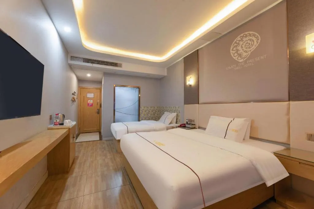 Bed in Shell Hotel Jiangsu Kunshan Lujia Town Youyi Road
