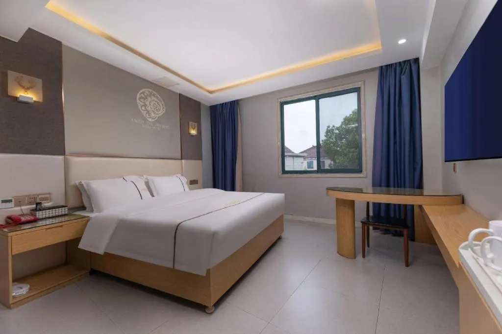 Bed in Shell Hotel Jiangsu Kunshan Lujia Town Youyi Road