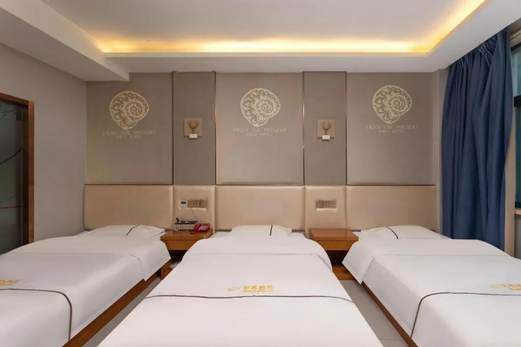 Bed in Shell Hotel Jiangsu Kunshan Lujia Town Youyi Road