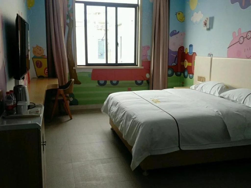 Bed in Shell Hotel Jiangsu Kunshan Lujia Town Youyi Road