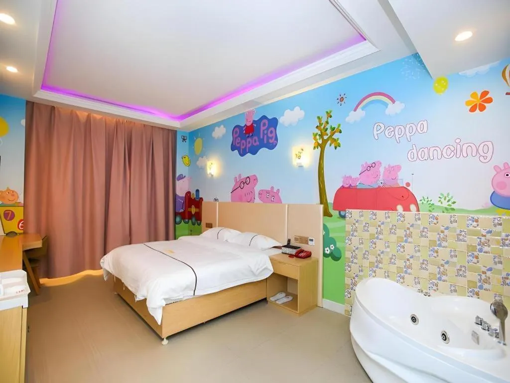 Bed in Shell Hotel Jiangsu Kunshan Lujia Town Youyi Road