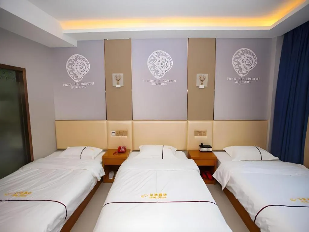 Bed in Shell Hotel Jiangsu Kunshan Lujia Town Youyi Road