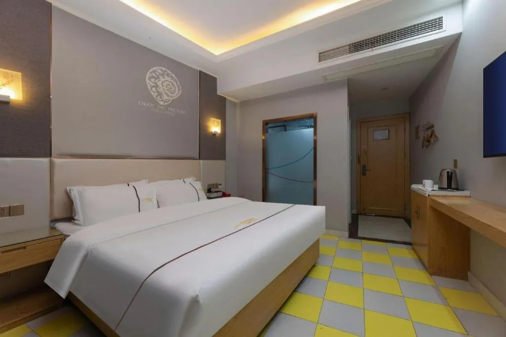 Bed in Shell Hotel Jiangsu Kunshan Lujia Town Youyi Road