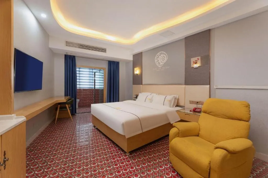Bed in Shell Hotel Jiangsu Kunshan Lujia Town Youyi Road